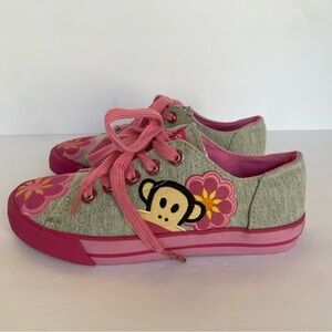 Paul Frank size 2 shoes monkey pink gray